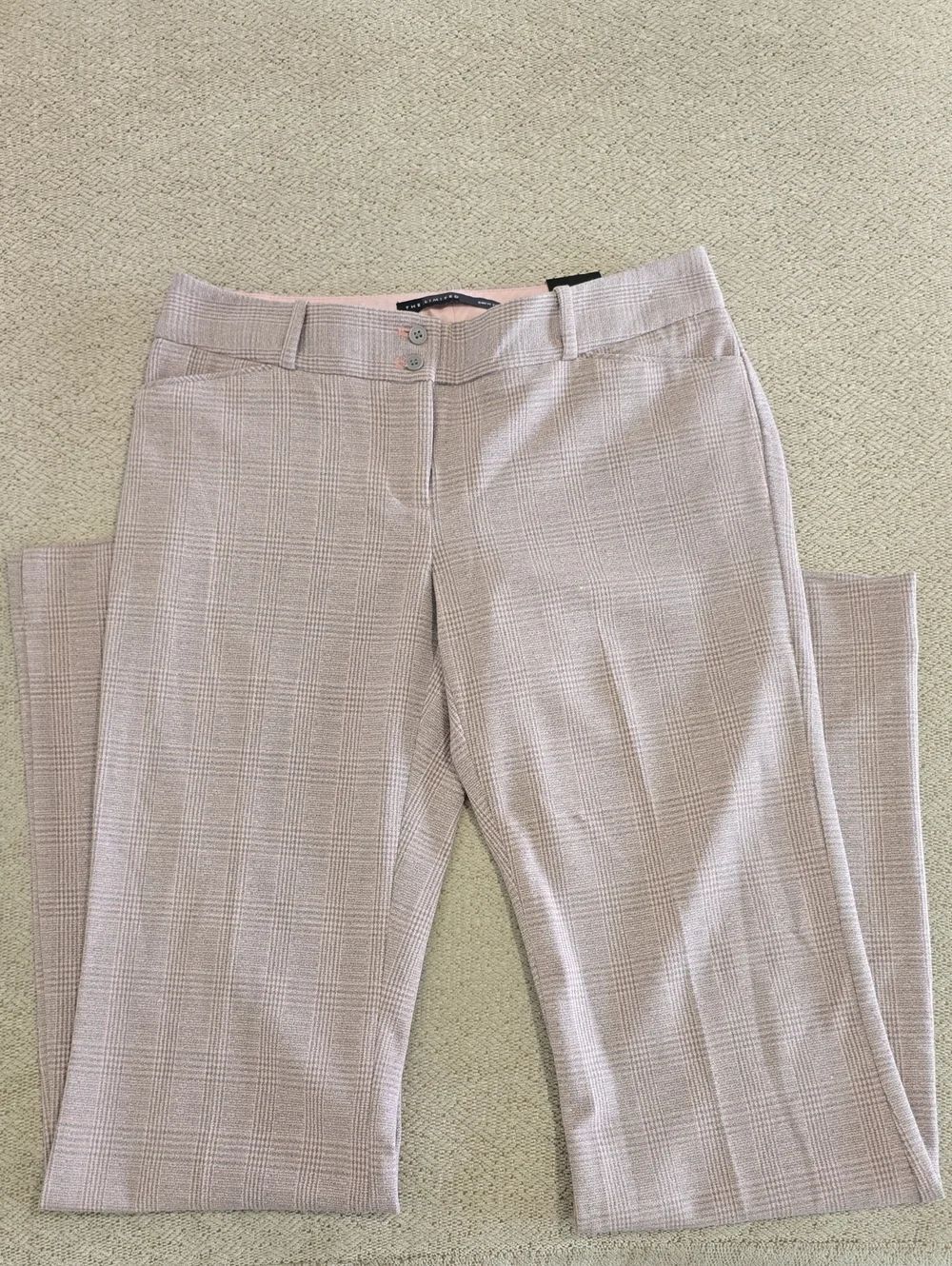 The Limited Pink Plaid Drew Fit Flare Dress Pants - Size 2